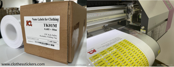 Material de etiquetas autoadhesivas lavables